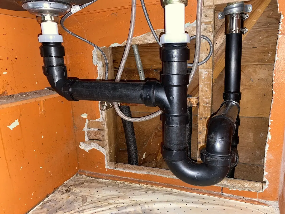 Professional Repiping Services equipment and tools on the job in Shelton